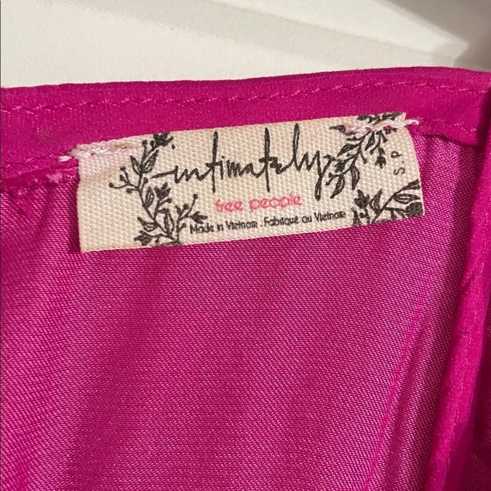 FREE PEOPLE Intimately “Want Your Love” Mini Dress In Deep Orchid Size Small